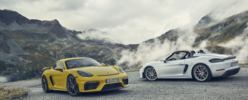 2020 Porsche 718 Spyder and 2020 718 Cayman GT4