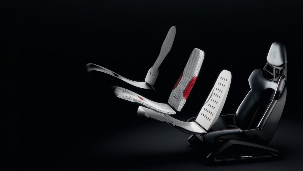 Porsche 3D-Printed Bodyform Full-Bucket Seat