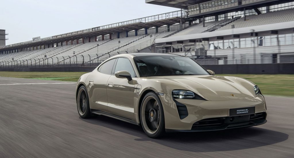 The 2022 Porsche Taycan GTS Hockenheimring Edition is a Europe-only special edition of Porsche's impressive EV.