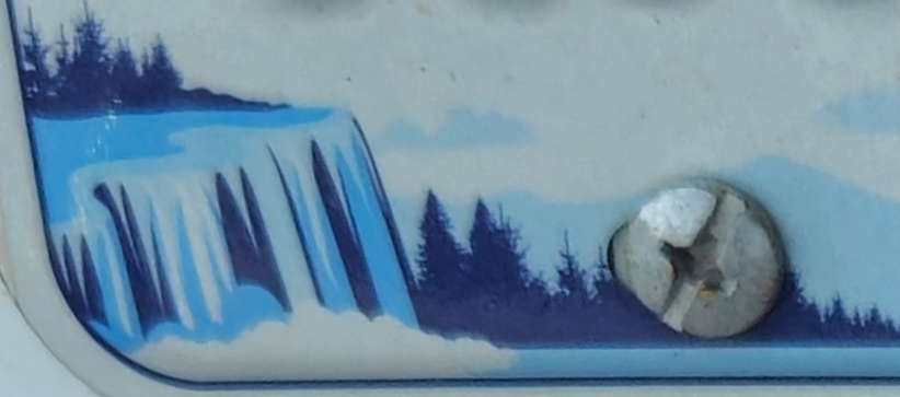 Artwork on the license plate from New York