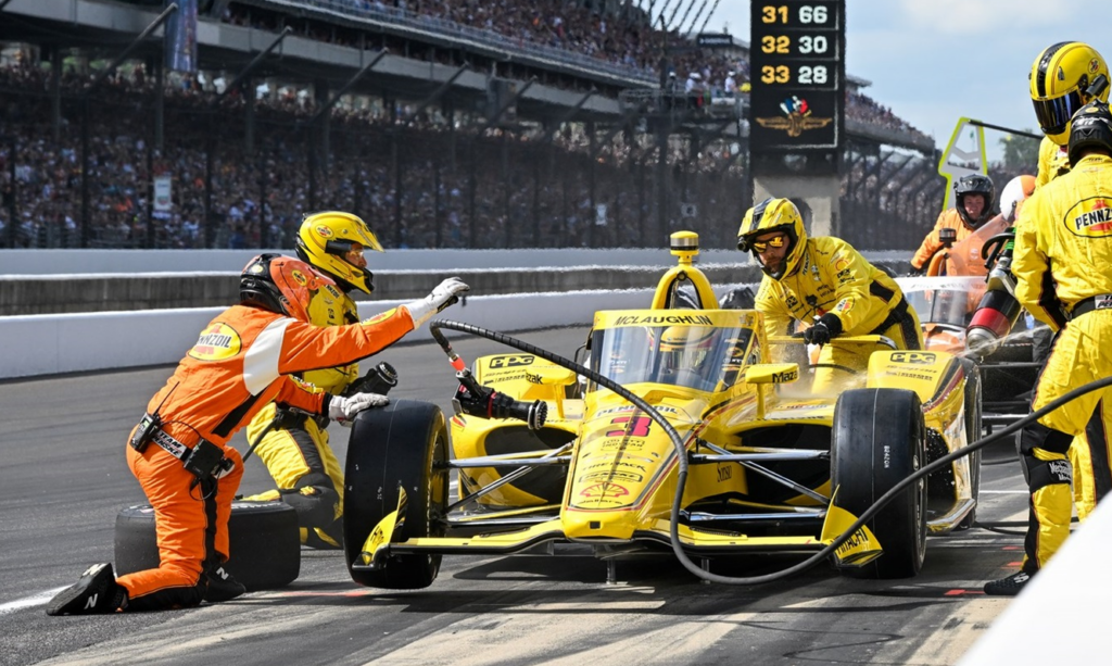 Scott McLaughlin - Pit stop - 108th Running of the Indianapolis 500 - By Joe Skibinski