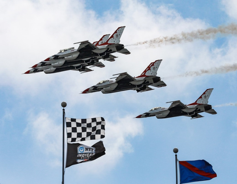 US Air Force Thunderbirds - 108th Running of the Indianapolis 500 - By Aaron Skillman