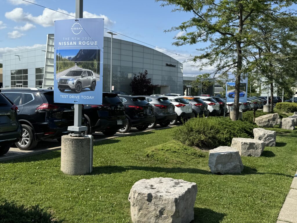 Cars on the lot at Woodchester Nissan