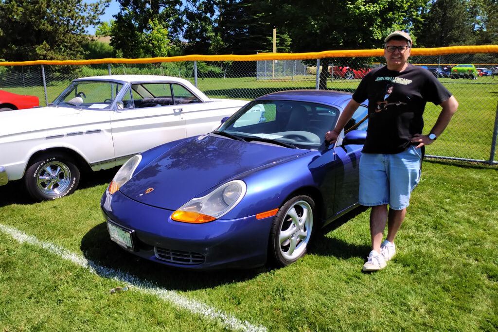 Wolfgang Koehler with a Porsche Boxster