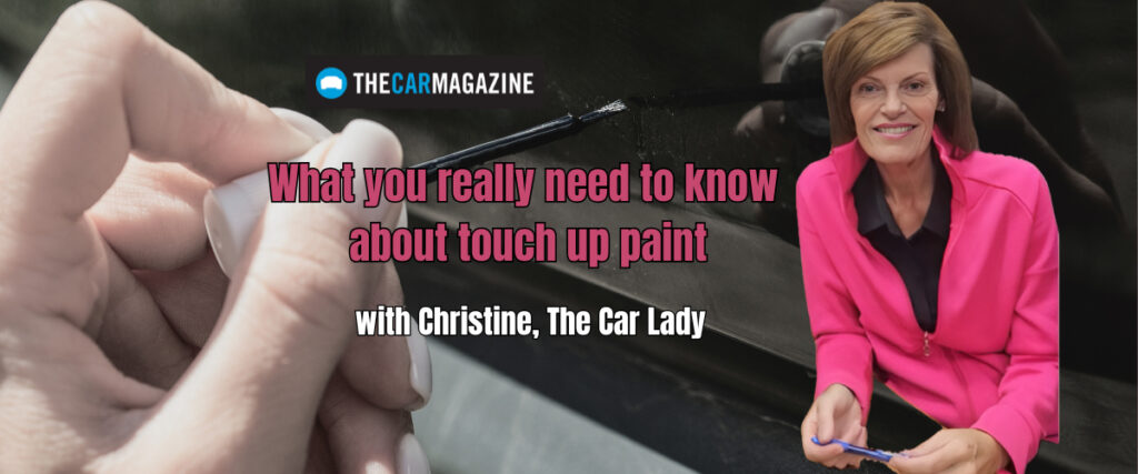 Christine Mitchell, The Car Lady talking about touch up paint