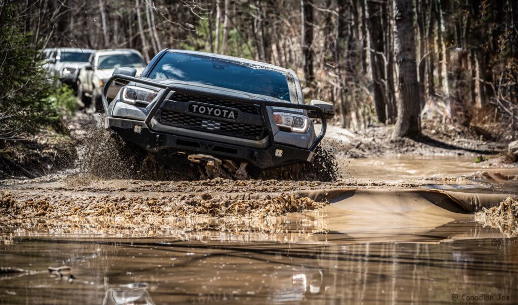 A Southern Ontario Toyoda Enthusiasts Club Member Navigates Through Water