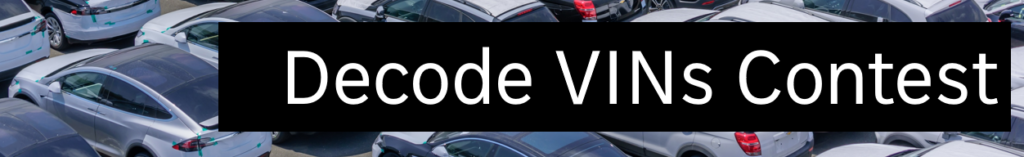 Click here to enter the Decode VINs Contest