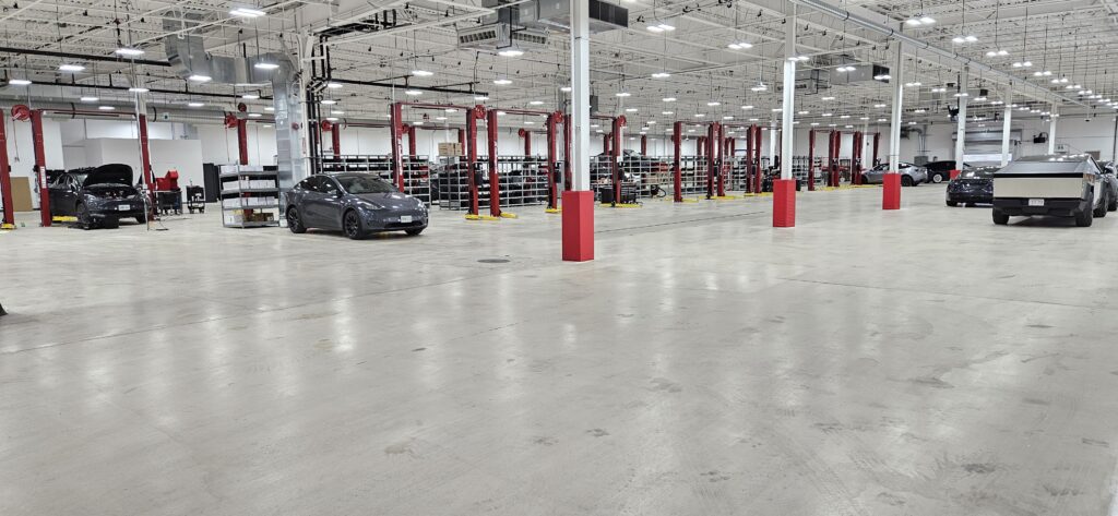 Service Area Of Tesla Store At Lime Ridge Mall 2025-01-05