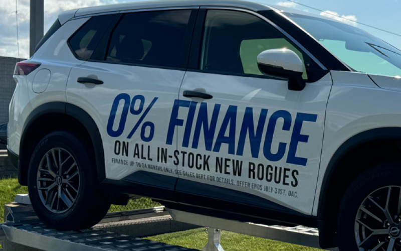 Special Finance Rate offer on a Nissan Rogue