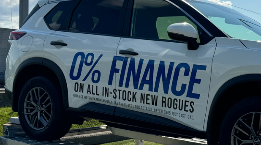 Special Finance Rate offer on a Nissan Rogue