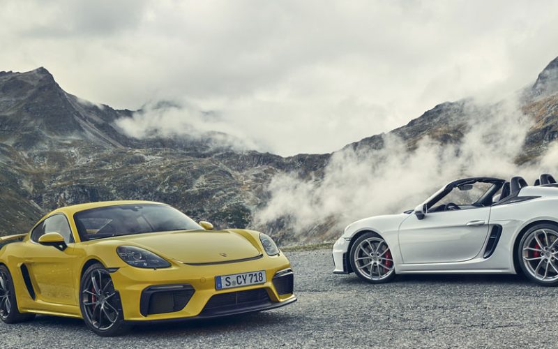 2020 Porsche 718 Spyder and 2020 718 Cayman GT4