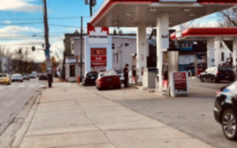 A Petro Canada filling station