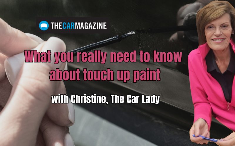 Christine Mitchell, The Car Lady talking about touch up paint