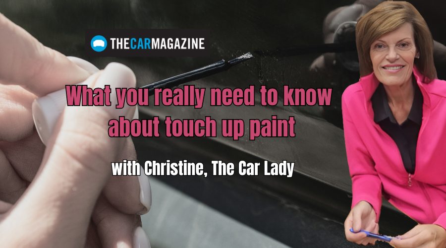 Christine Mitchell, The Car Lady talking about touch up paint