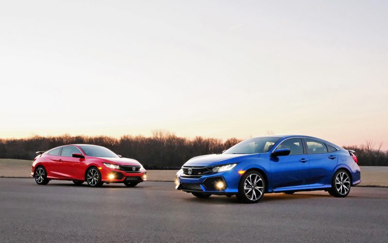 2017 Honda Civic Si Coupe and Sedan