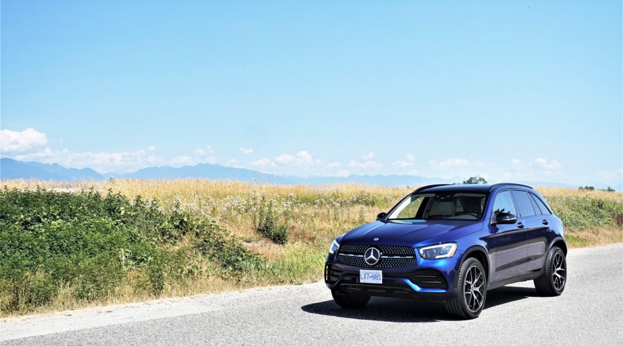 2021 Mercedes-Benz GLC 300 4Matic ready to roll down the road.