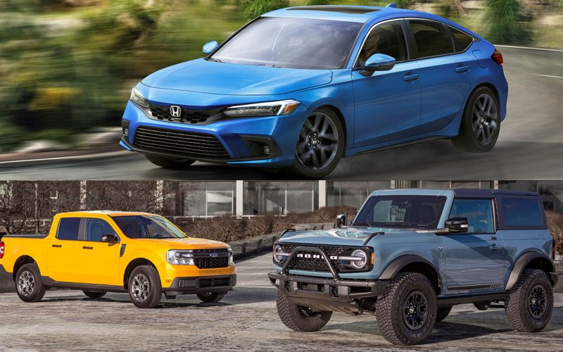 Honda Civic plus Ford Bronco and Maverick win NACTOY awards