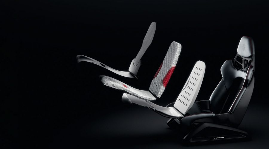 Porsche 3D-Printed Bodyform Full-Bucket Seat